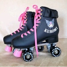 Bonecas Hello Kitty Sanrio Kill X Kuromi patins tamanho 8 EUA Kawaii preto rosa comprar usado  Enviando para Brazil