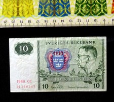 Sweden banknote kronor d'occasion  Caen