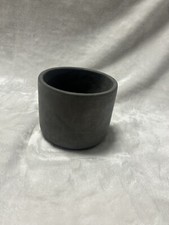 Usado, Plantador de vaso de concreto cimento pequeno cinza 4 polegadas com orifício de drenagem comprar usado  Enviando para Brazil