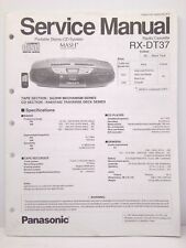 Usado, Manual De Serviço Original Panasonic + Suplemento páginas RX-DT37 Rádio Cassete comprar usado  Enviando para Brazil