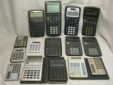 Lote de 15 peças não testadas/calculadoras de reparo calculadora Casio Sharp HP Texas Ins comprar usado  Enviando para Brazil