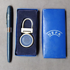 CONJUNTO Chaveiro Lembrança UEFA e Caneta UEFA, chaveiro novo na caixa, Anos 2000 comprar usado  Enviando para Brazil