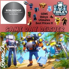 Toilet Tower Defense TTD  GEMS💎 SHINY UNITS  ULTIMATES  ROBLOX, usado comprar usado  Enviando para Brazil
