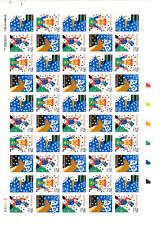 1993 29 centavos Natal folha completa de 50, Scott #2791-2794, em perfeito estado NH, usado comprar usado  Enviando para Brazil