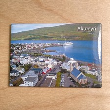 Usado, Ímã de geladeira Akureyri, Island - Souvenir comprar usado  Enviando para Brazil