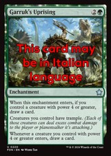 Mtg garruk uprising usato  Italia