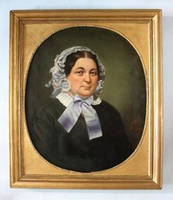 Mathias Leyendecker (1822-1871) Spätbiedermeier Portret kobiety znak. 1858, używany na sprzedaż Mathias Leyendecker (1822-1871) Spätbiedermeier Portret kobiety znak. 1858, używany na sprzedaż  PL