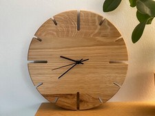 Wanduhr holz eiche gebraucht kaufen  Litzendorf