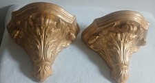 Paar goldene wandkonsolen gebraucht kaufen Paar goldene wandkonsolen gebraucht kaufen  Visbek