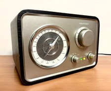 Receptor Crosley Solo AM/FM AUX modelo CR3003A-BK rádio estilo moderno meados do século comprar usado  Enviando para Brazil