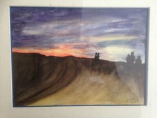 Aquarelle originale encadrée d'occasion  Audincourt