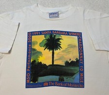 Camiseta Vintage Anos 90 Santa Barbara Winery Chardonnay 10K Running Event, G comprar usado  Enviando para Brazil