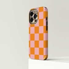 Capa telefone xadrez rosa MAGSAFE iPhone 16 15 14 13 12 11 Pro Max design burga comprar usado  Enviando para Brazil