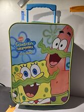 Vintage Bob Esponja Calça Quadrada 16" Mala Bagagem Bolsa Rodas Alça 2004 comprar usado  Enviando para Brazil