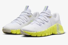 Tênis de ginástica Nike Free Metcon 5 branco/limão feminino tamanho EUA 10 casual raro novo✅ comprar usado  Enviando para Brazil