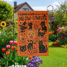 Meowloween garden flag for sale  Seattle