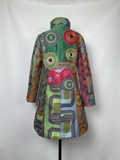 Usado, Jaqueta casaco floral bordada colorida botão metal gola alta Desigual tamanho 42  comprar usado Usado, Jaqueta casaco floral bordada colorida botão metal gola alta Desigual tamanho 42  comprar usado  Enviando para Brazil