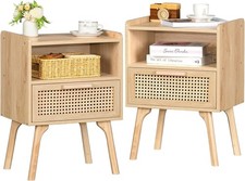 Lerliuo rattan nightstands for sale  Gulf Shores