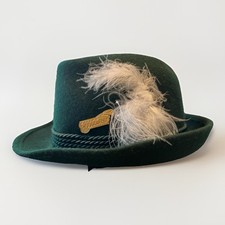 Feather hat green for sale  Ponder