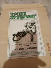 Exeter speedway programmes for sale  SOUTHEND-ON-SEA