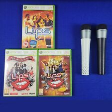 xbox 360 LIPS x3 ORYGINAŁ + HITY NUMER JEDEN + IMPREZA + 2 mikrofony bezprzewodowe PAL na sprzedaż  Wysyłka do Poland