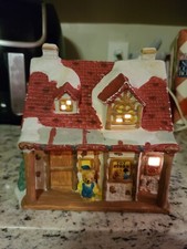Loja de brinquedos de cerâmica de Natal World Bizarre 1996.  Village. Excelente.  Iluminação comprar usado  Enviando para Brazil