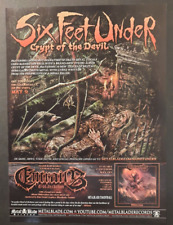 SEIS PÉS SOB "Crypt of the Devil" death metal ~ Impressão de revista/anúncio promocional 2015 comprar usado  Enviando para Brazil