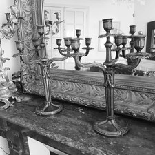 Importante paire candélabres d'occasion  Enghien-les-Bains
