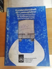 Kundendienstheft lastzugfahrer gebraucht kaufen  Neuwied