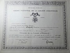 1917 diplôme officier d'occasion  Morestel
