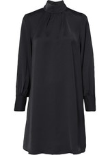 Satin kleid stehkragen gebraucht kaufen  Deutschland