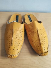 Babouche cuir jaune d'occasion  Tourcoing
