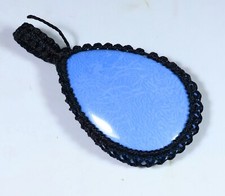 PINGENTE DE PÊRA MACRAMÊ 52 CT 100% AZUL NATURAL OPALA OWYJEE PEDRA PRECIOSA AA-639, usado comprar usado  Enviando para Brazil