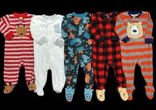Lote de pijama bebê menino 9 meses 12 meses TODOS OS CARTER'S inverno lã zíper dormir comprar usado  Enviando para Brazil