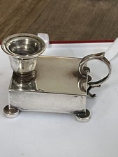 Porta-caixa de fósforos Victorian Titulo prata maciça 916 montagem em vela Lisboa comprar usado  Enviando para Brazil
