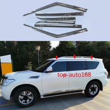 Viseira de janela cromada ventilação guarda chuva solar 6 peças para Nissan Armada 2017-2019 comprar usado  Enviando para Brazil