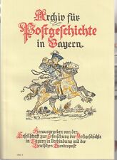 Archiv postgeschichte bayern gebraucht kaufen  Höttingen
