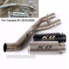 Sistema de exaustão de motocicleta tubo médio + silenciador 60mm para Yamaha YZF R1 MT10 2015-20, usado comprar usado  Enviando para Brazil