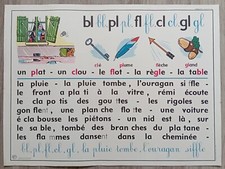 Ancienne affiche scolaire d'occasion Ancienne affiche scolaire d'occasion  Lyon VII