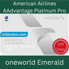 AA Platinum Pro oneworld Emerald Fast Track Upgrade, Validade de 120 Dias comprar usado  Enviando para Brazil