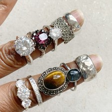 Joblot rings sterling for sale  LONDON