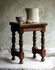 Antique wooden stool d'occasion  Montreuil-sur-Ille
