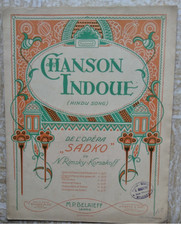 Chanson indoue partition d'occasion  Belfort
