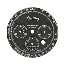 BREITLING 1884 - PEÇA AUTÊNTICA - Ø 28,8 MM - FEITO NA SUÍÇA - PRETO - MOSTRADOR DE RELÓGIO comprar usado  Enviando para Brazil