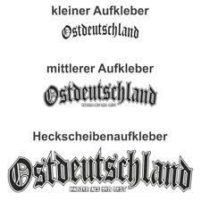 Aufkleber Ostdeutschland altdeutsch 3 GRÖSSEN klein groß osten Motive schrift comprar usado  Enviando para Brazil