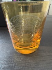 Versace Rosenthal Medusa bursztynowe szklane świeczniki wotywne w oryginalnym pudełku i COA na sprzedaż  Wysyłka do Poland
