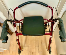 Guardian Medline Rose Rolling Walker com assento. MDS 86850E. comprar usado  Enviando para Brazil