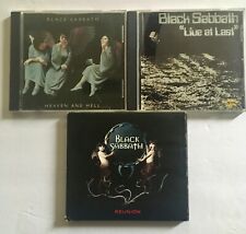 Black Sabbath CD Lot ‎– Reunion Live (2×CD), Heaven And Hell, Live at Last comprar usado  Enviando para Brazil