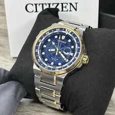 MSRP $595✅ Citizen Eco-Drive Endeavor relógio masculino dois tons ouro 200M BJ7144-52L, usado comprar usado  Enviando para Brazil