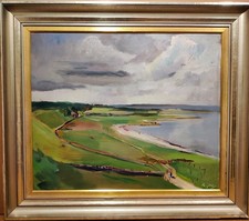Hans Ripa (1912-2001): PAISAGEM COSTEIRA, pintura a óleo original comprar usado Hans Ripa (1912-2001): PAISAGEM COSTEIRA, pintura a óleo original comprar usado  Enviando para Brazil